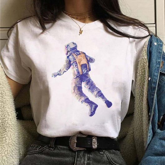 Playera Estampada de Personalidad Creativa para Estudiantes - Image 38