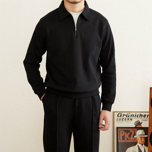 Suéter Deportivo Tipo Polo de Manga Larga para Hombre - Image 2