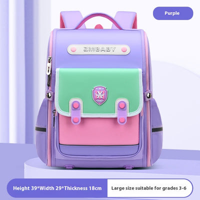 Mochila Escolar Sesame Baby Estilo Británico Grados 1-6 Ligera Niños y Niñas - Image 12