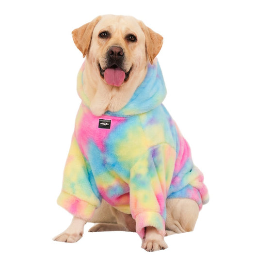 Sudadera Tie Dye Arcoíris para Perros con Pelaje de Conejo - Image 5