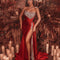 Vestido Largo con Lentejuelas y Abertura Lateral - Diseño Tubo Elegante