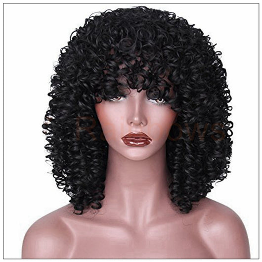Peluca Rizada Negra Esponjosa Talla Pequeña - Image 8