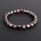 Pulsera Elástica de Piedra Negra Natural para Hombre