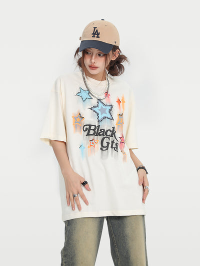 Playera Hombre Estrellas Sueltas Estampado - Image 11