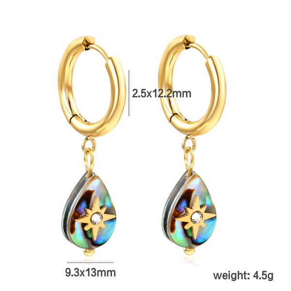 Aretes de Concha Nácar Lujo Creativo - Elegancia y Temperamento - Image 6