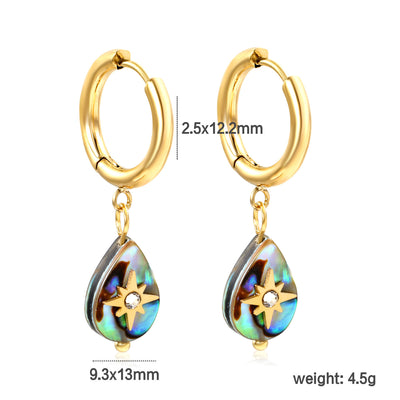 Aretes de Concha Nácar Lujo Creativo - Elegancia y Temperamento - Image 6