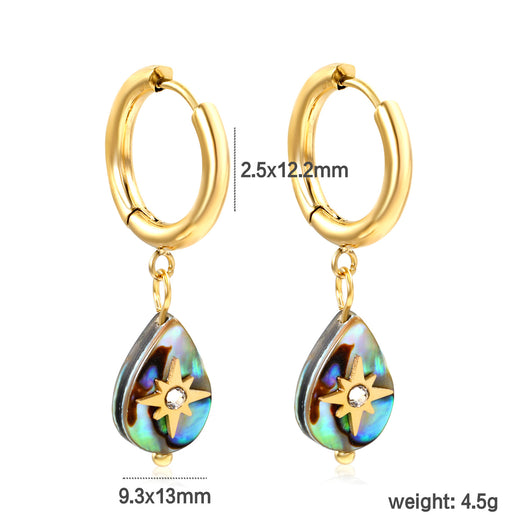 Aretes de Concha Nácar Lujo Creativo - Elegancia y Temperamento - Image 6