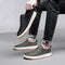 Zapatos Casuales de Cuero Genuino con Suela Gruesa - Diseño Retro Artesanal