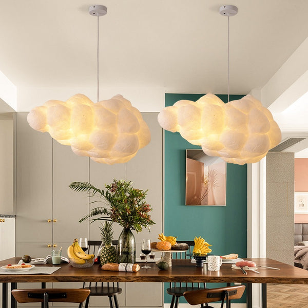 Lámpara de Techo Nube de Seda - Decoración Minimalista
