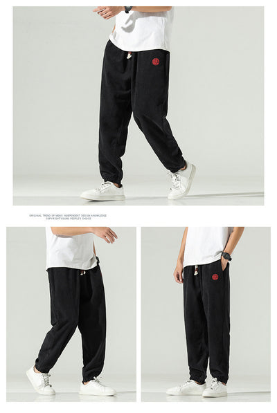 Pantalones Harem Hombre Primavera Verano con Bordado Chino - Image 15