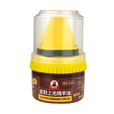 Crema Pulidora para Zapatos de Cuero con Lanolina - Esponja Aplicadora Incluida - Image 4