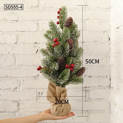 Árbol de Navidad Miniatura de Escritorio con Adornos Pequeños - Image 28