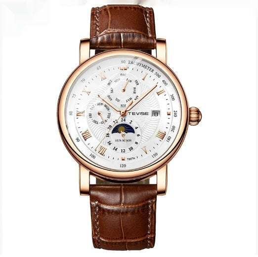 Reloj Mecánico Hombre Esfera Grande Diseño Minimalista - Image 4