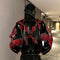 Chaqueta Patchwork Retro con Contraste de Colores