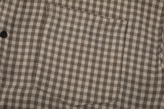Camisa Corta de Hombre con Diseño Patchwork Cuadros y Graffiti Reversible - Image 14