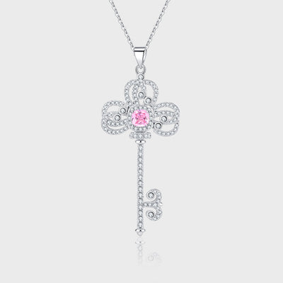 Collar Iris con Llave de Plata 925 y Diamantes - Diseño Minimalista Luxury - Image 7