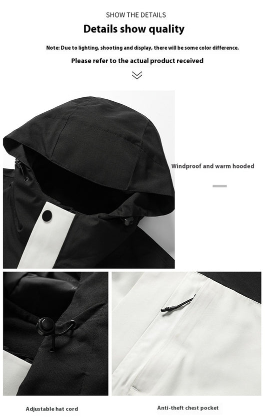Abrigo Desmontable Impermeable Otoño-Invierno Unisex con Forro Adhesivo - Image 23