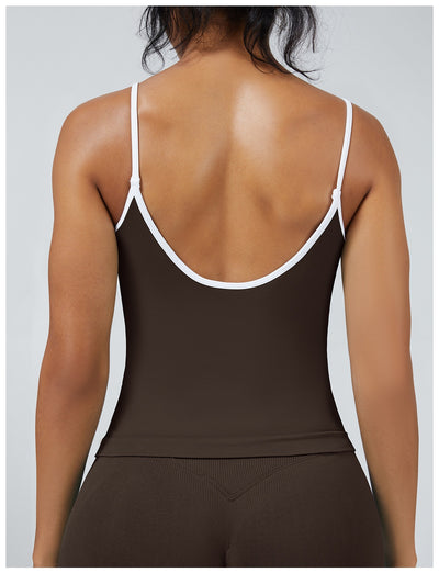 Chaleco Deportivo Mujer Espalda Descubierta Contraste de Colores - Image 24