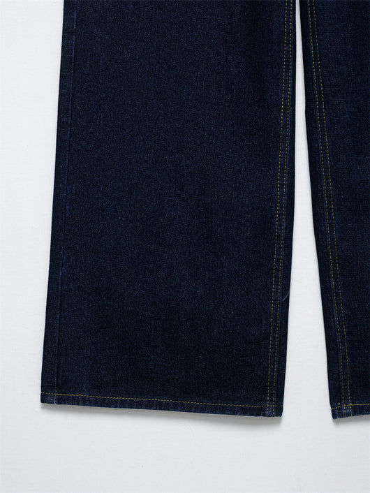 Conjunto Denim Vintage Azul Suelto - Camisa Manga Larga y Pantalón - Image 21