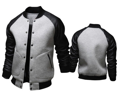 Chaqueta de Algodón para Hombre con Cuello de Pie y Costuras de Diamante - Image 2