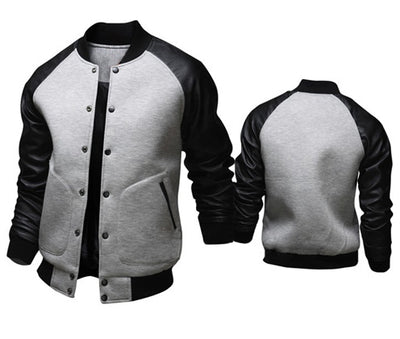 Chaqueta de Algodón para Hombre con Cuello de Pie y Costuras de Diamante - Image 2