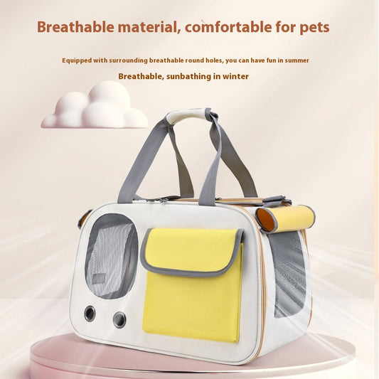 Bolsa Transportadora Plegable para Mascotas - Gran Capacidad