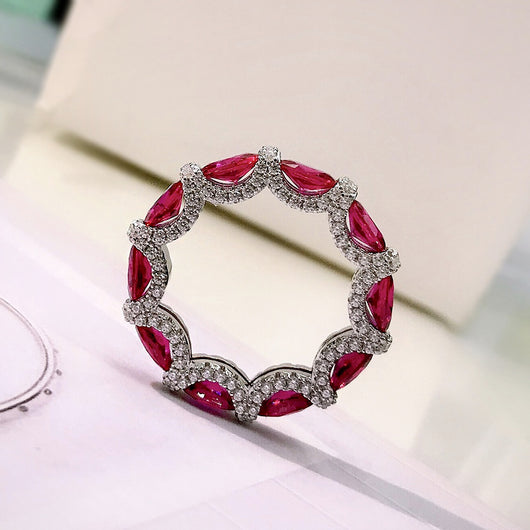 Anillo de Plata 925 con Piedras de Diamante Artificial - Image 4