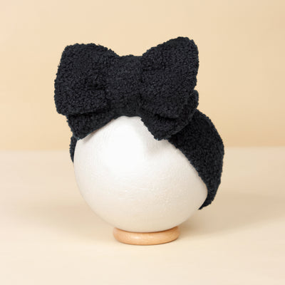 Diadema Infantil de Lana Polar con Lazo Doble Capa - Image 6