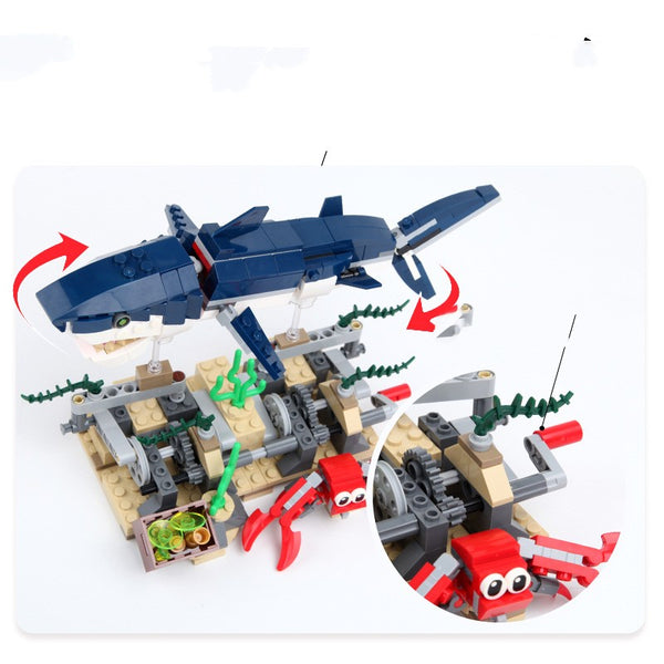 Bloques de Construcción Serie Transformable - Juguetes Criaturas Submarinas