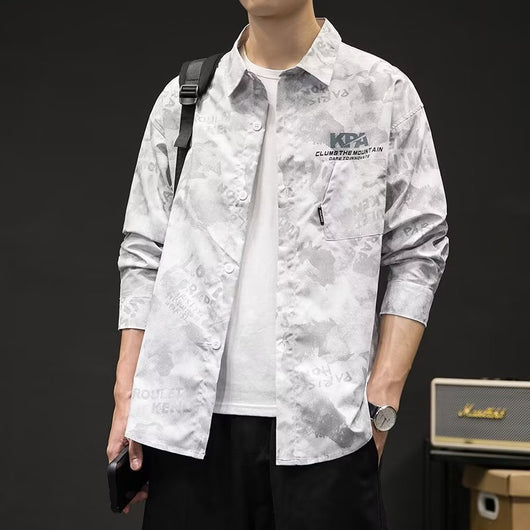 Camisa de Camuflaje Retro Estilo Japonés para Hombre - Image 7