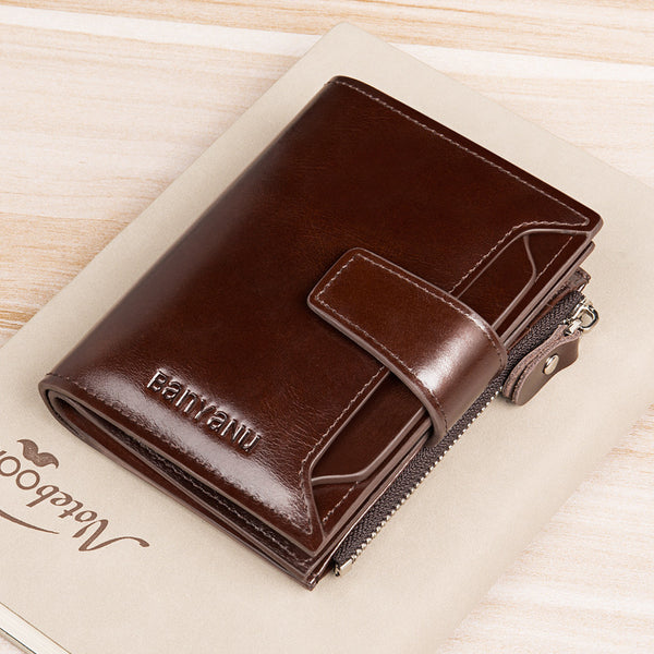 Cartera Vintage para Hombre con Protección Antirrobo