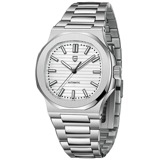 Reloj Automático de Acero Inoxidable Resistente al Agua - Diseño Barril - Image 3