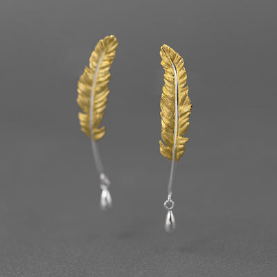 Aretes de Tinta Elegantes - Colección Pluma Retro - Image 5