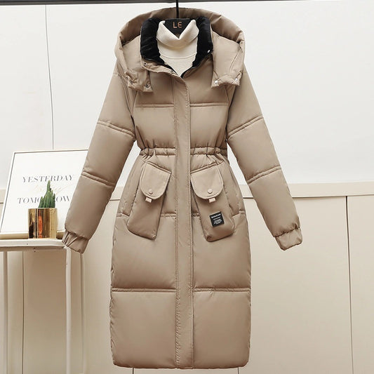 Abrigo Largo Acolchado de Algodón para Mujer Talla Grande - Image 2