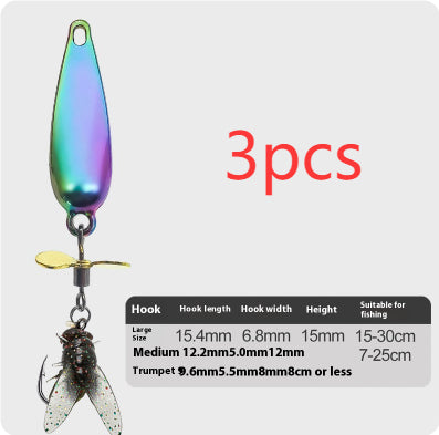 Anzuelo Giratorio con Hélice para Pesca de Mosca - Image 11