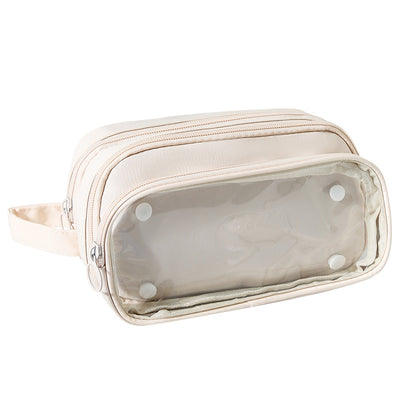 Estuche Transparente Estilo INS Serie Leche Salada - Gran Capacidad Impermeable - Image 5