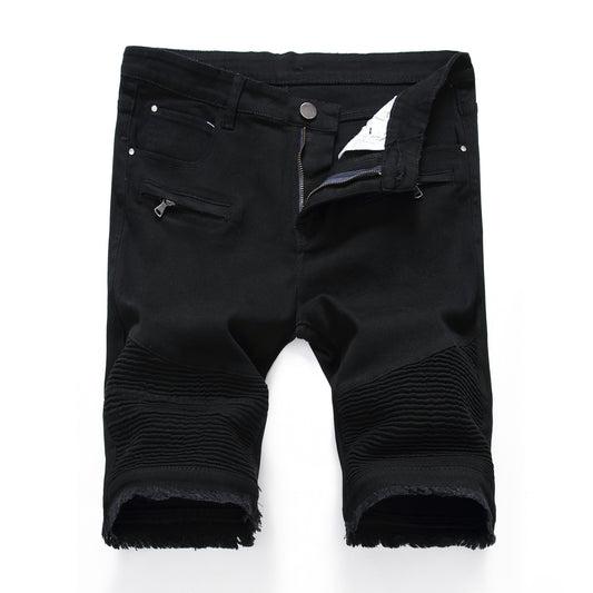 Shorts Denim Slim Stretch con Cierre
