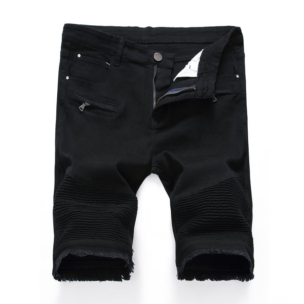 Shorts Denim Slim Stretch con Cierre