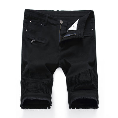 Shorts Denim Slim Stretch con Cierre