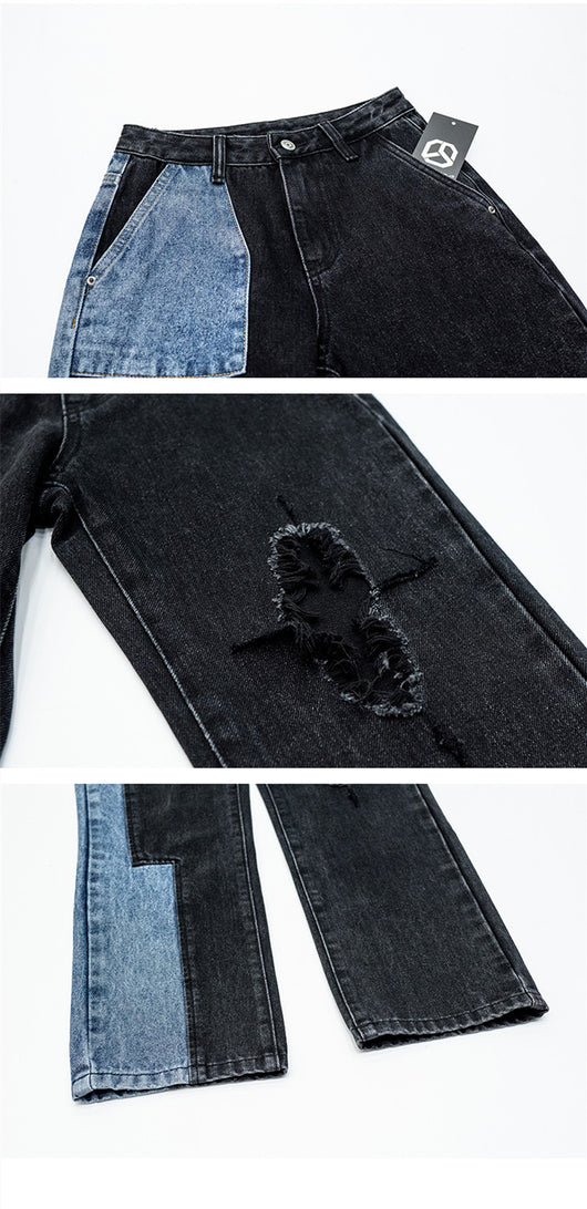 Jeans Rectos Rotos Primavera y Otoño - Image 15