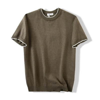 Playera de Cuello Redondo Tejida Versátil para Hombre - Image 5