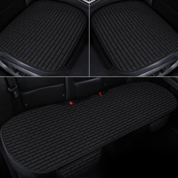 Juego de 3 Cojines de Lino para Asiento de Auto