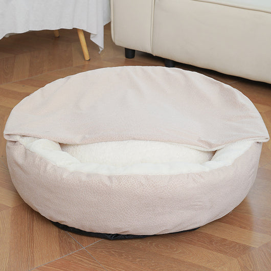 Cama Ortopédica para Perros y Gatos con Manta Térmica y Capucha - Image 9