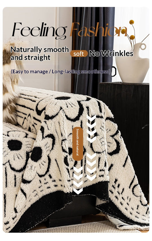 Funda de Sofá Floral con Tela Peluche Corto - Protección y Estilo - Image 12
