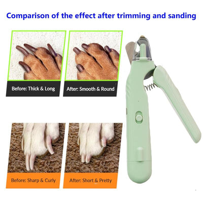 Cortauñas para Mascotas 2 en 1 con Luz LED - Tijeras de Precisión para Perros y Gatos - Image 3