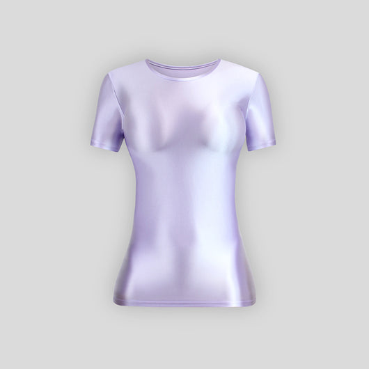 Playera Ajustada de Manga Corta en Spandex para Mujer - Image 11