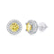 S925 Plateado Earrings Moissanite Dorado Round Bag Stud Earrings Fashion Sweet Earring Gift Plateado Accessories Spot Delivery 50 Points X2 925 Plateado