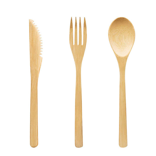 Set de Cubiertos Portátil de Bambú con Pajita Acero Inoxidable y Palillos - Image 15