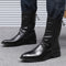 Botas Altas de Cuero para Hombre Estilo Británico-Coreano