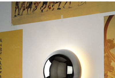 Lámpara Solar de Pared Estilo Nórdico Eclipse para Dormitorio - Image 23